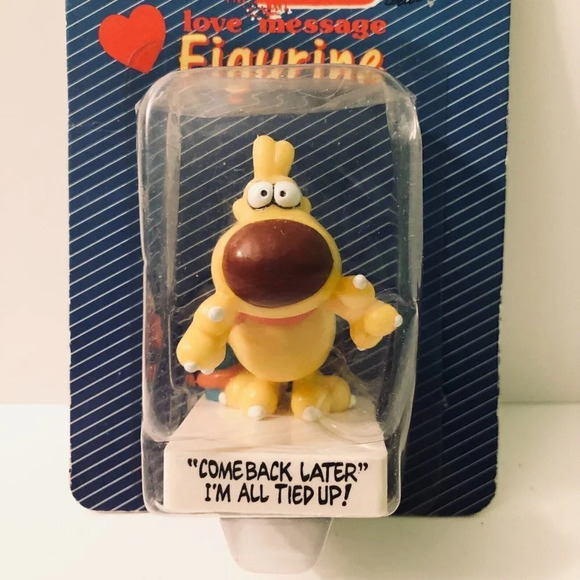 Vintage  1989 Grimmy Love Message Figurine 3 Inch Mother Goose and Grimm - Picture 2 of 12